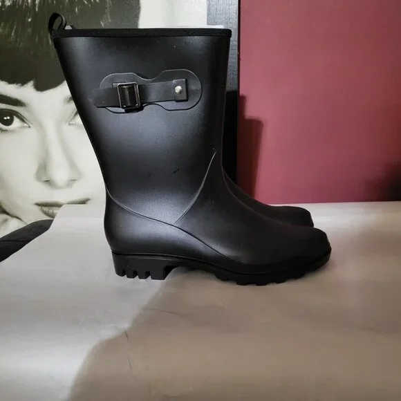 NWOT WOMANS HISEA WINTER/RAIN BOOTS SZ 8 - Picture 3 of 9